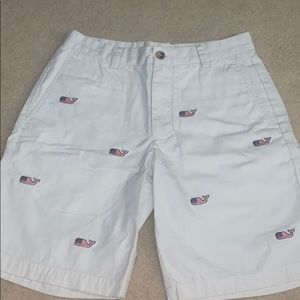 Vineyard vines American flag whale shorts
